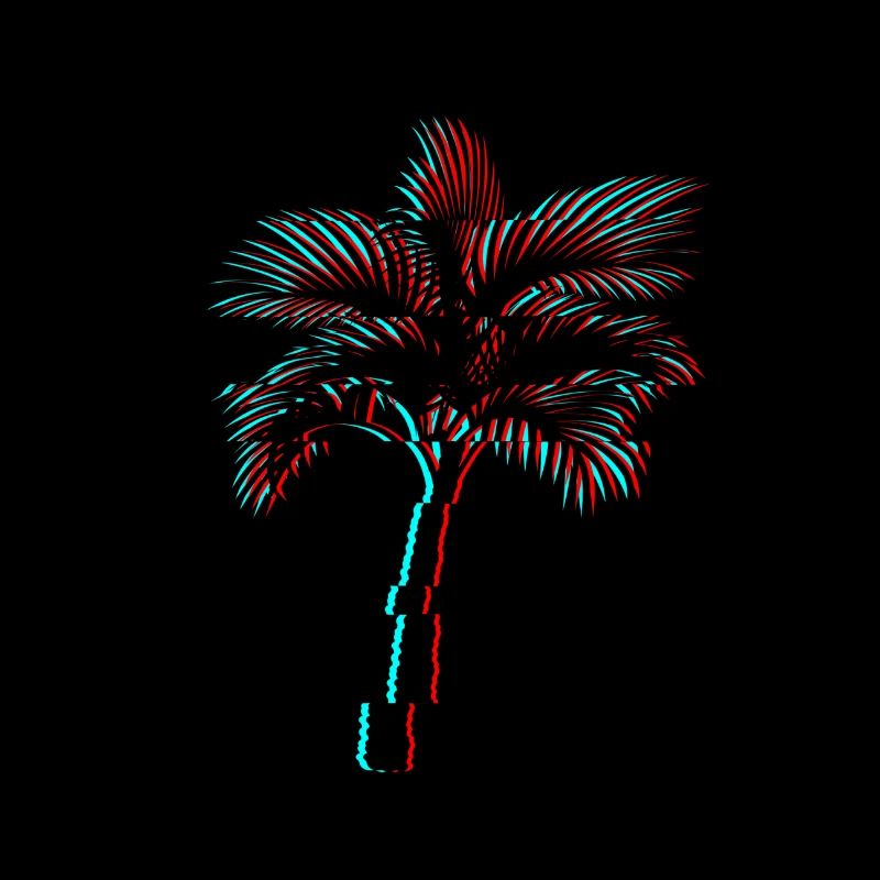 Palm Glitch Effect