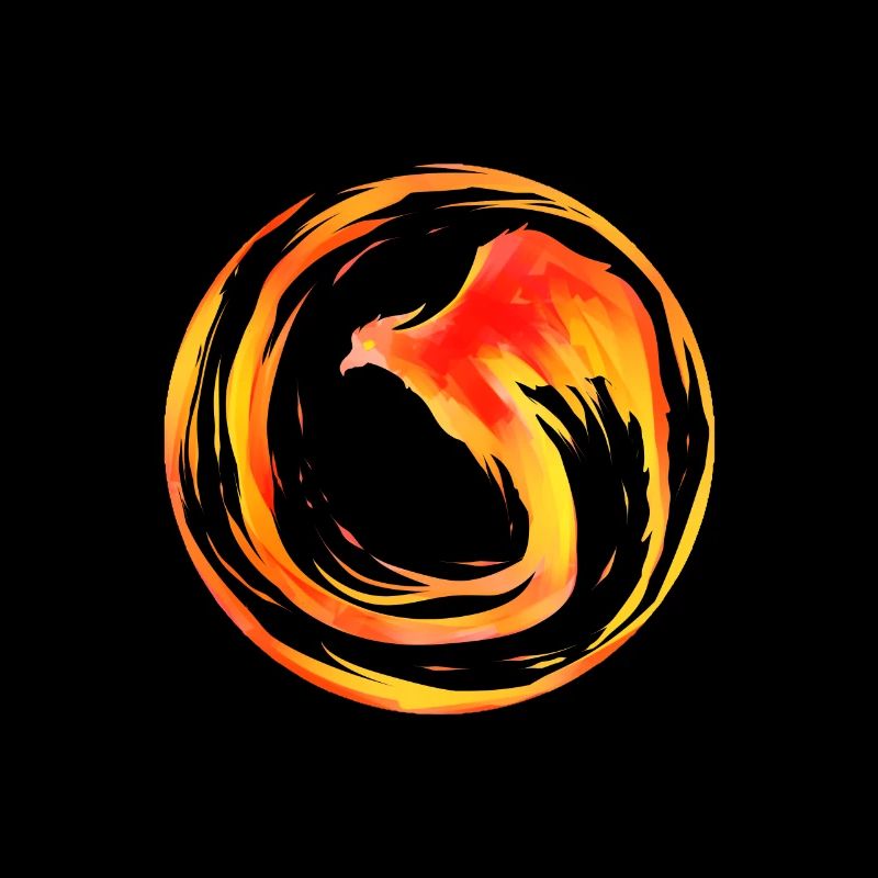 FIRE CIRCLE - Brennender Phoenix Feuer Kreis