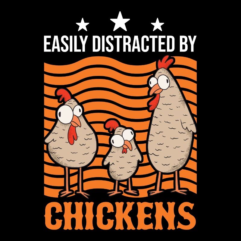 Facilement distrait par Chickens Hühner