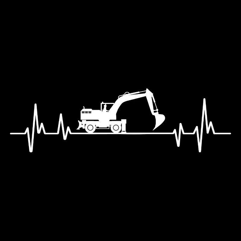 excavator construction site heartbeat excavator
