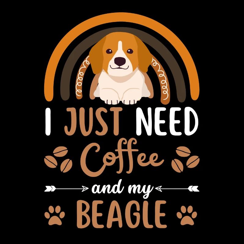 Mignon beagle café chien café kawaii