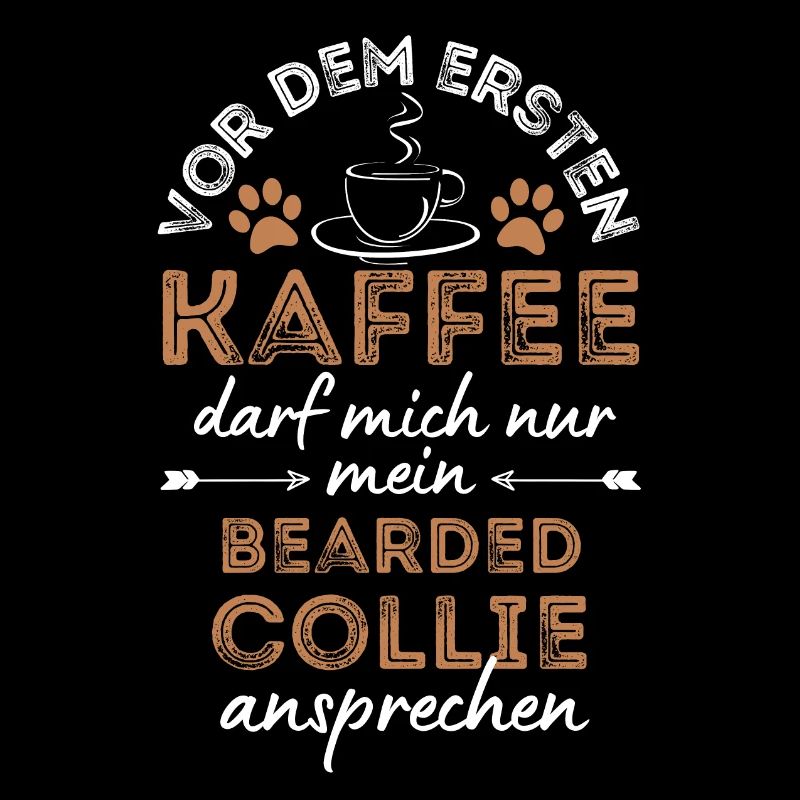 Bearded Collie Kaffee Hund Cafe