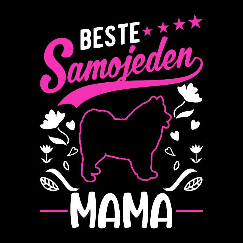 Beste Samojeden Mama Schlittenhund Samojeden