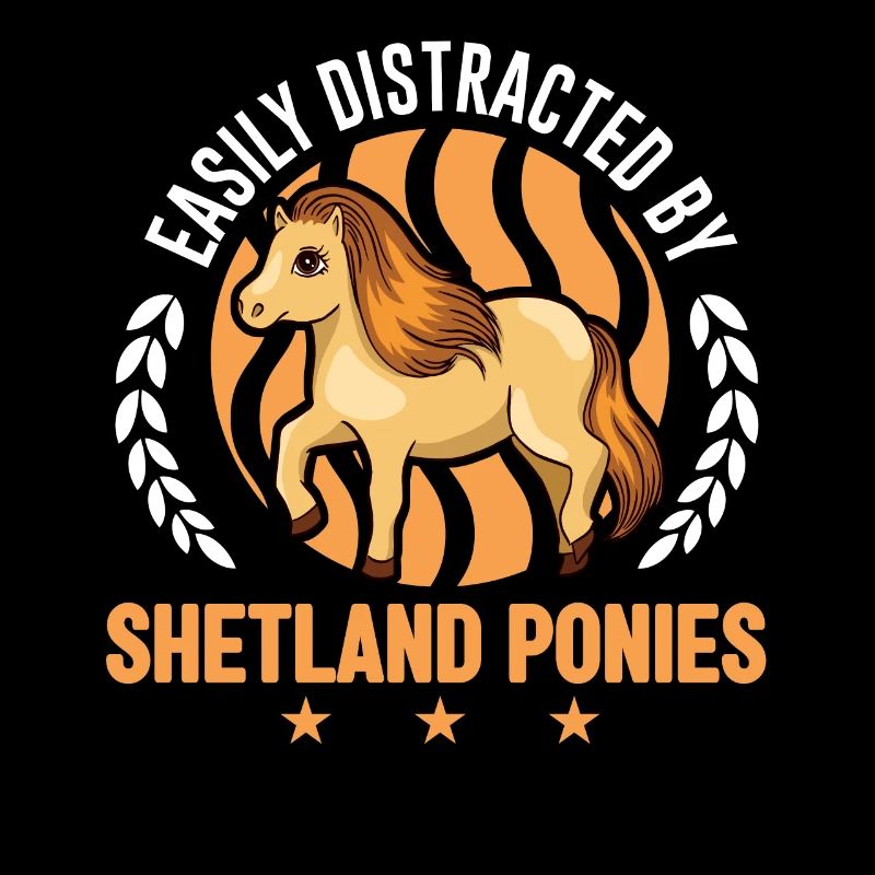 Facilement distrait par Shetland Ponies Shetty
