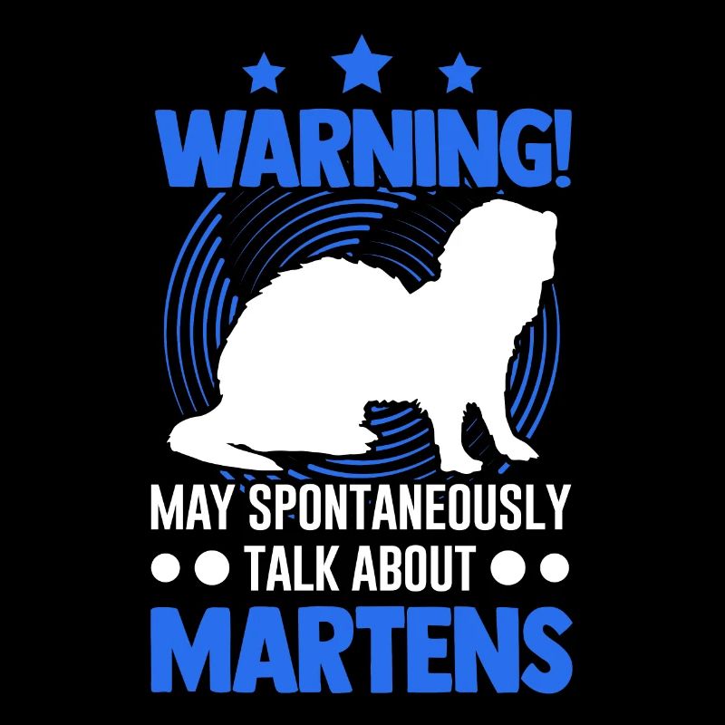 Warning Marder Mink Badger Pine Marten