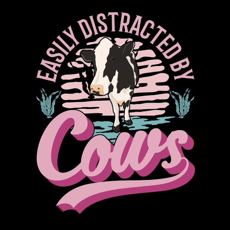 Facilement distrait par les vaches Vache Bovins Éleveur Vache