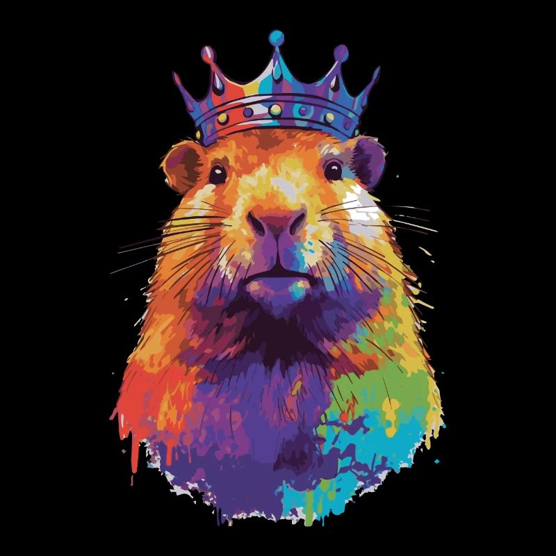 Capybara avec capybara couronne