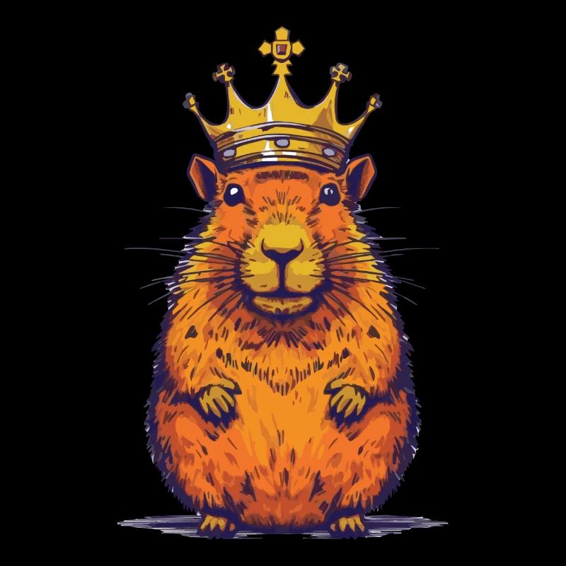 Capybara avec capybara couronne