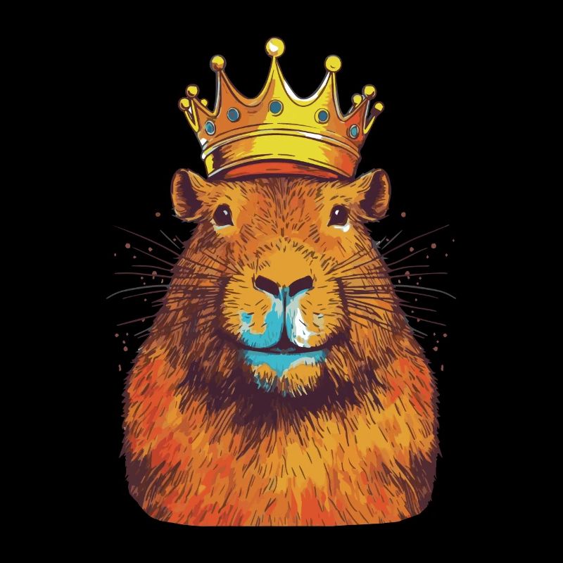 Capybara avec capybara couronne