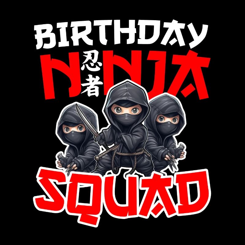 Fête d’anniversaire Ninja Squad, dessin animé Ninjutsu