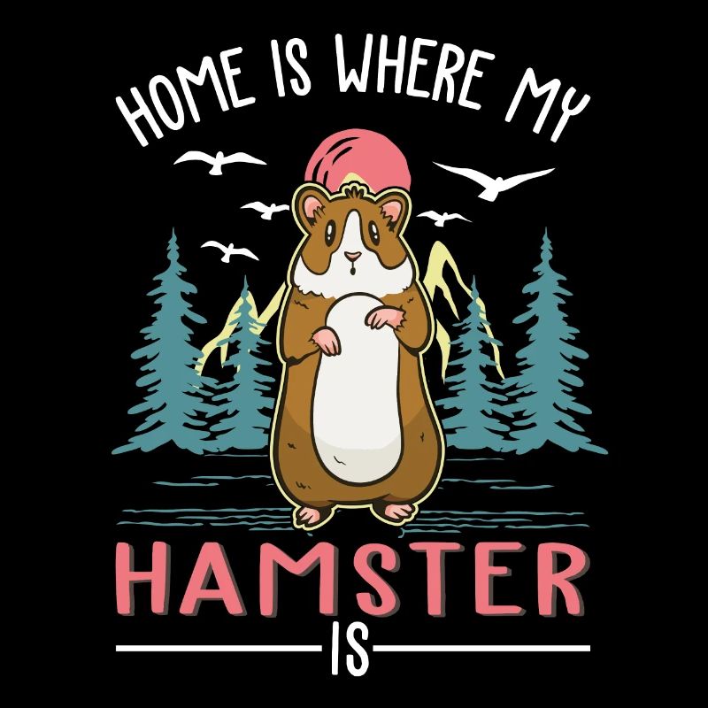 La maison est là où mon hamster est roue de hamster