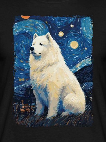 Samoyed Starry Night