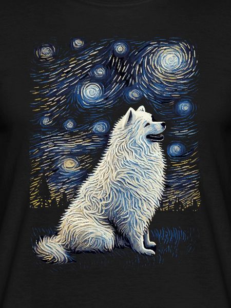 Samoyed Starry Night