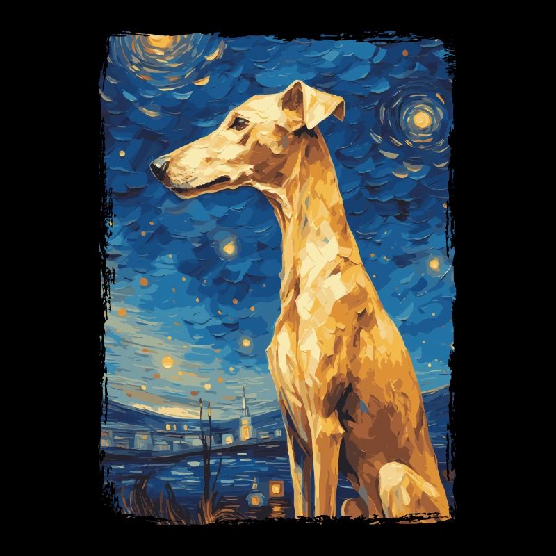 Galgo Español Starry Night