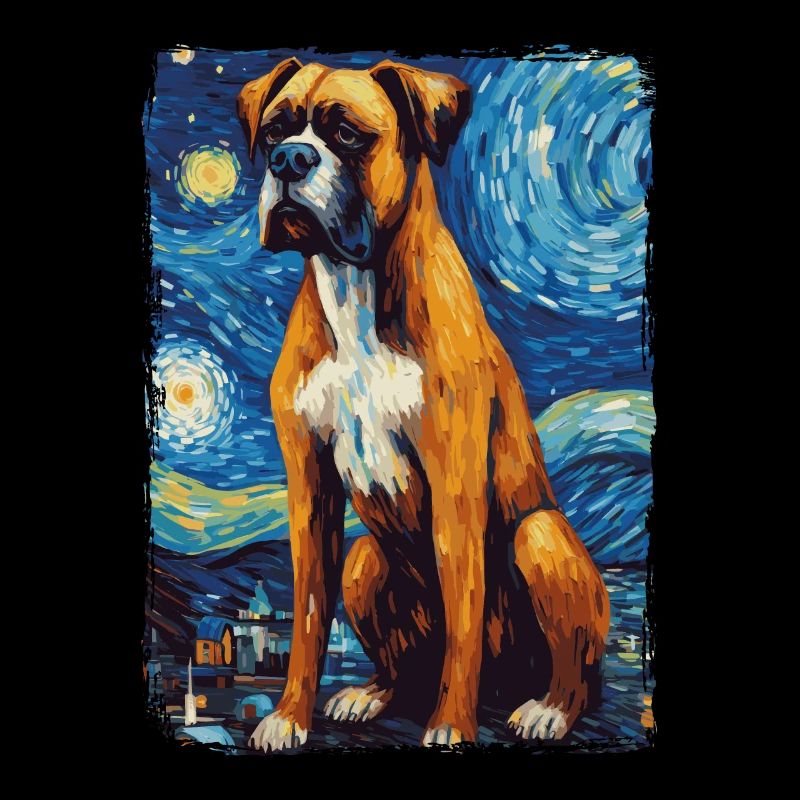 Boxer Starry Night