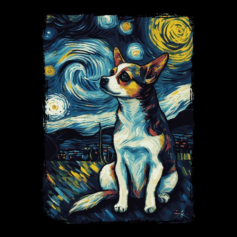 Chihuahua Starry Night
