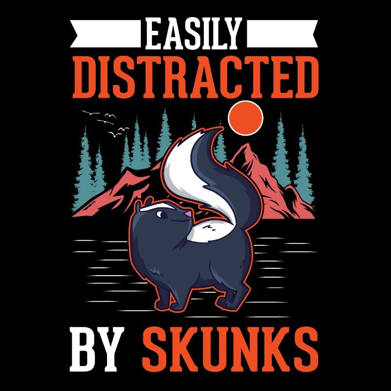 Easily distracted by Skunks Stinktier