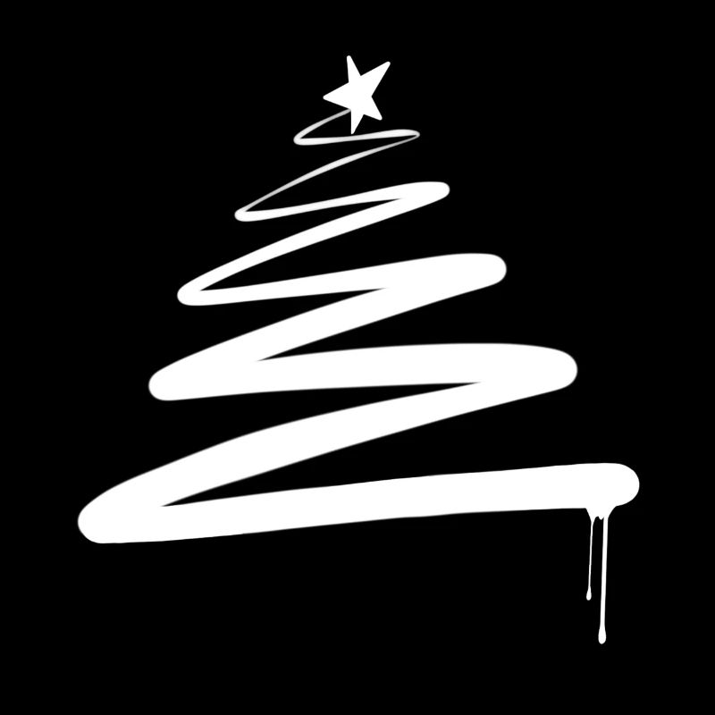 arbre de Noël arbre de Noël graffiti