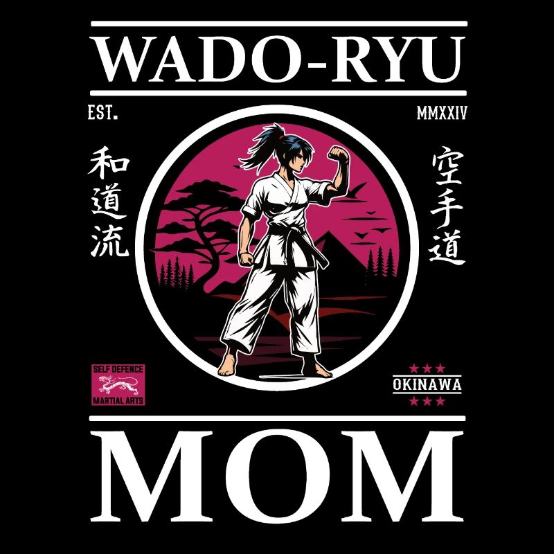 Wado Ryu Mom - Design de karaté cool pour les mamans