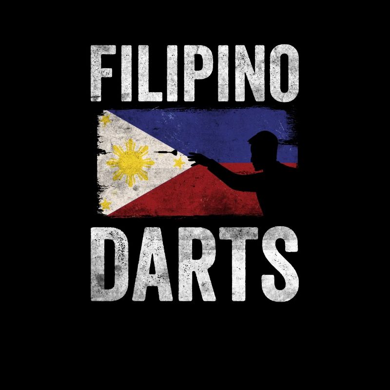 Fléchettes philippines Hobby Dart Player Vintage Flag