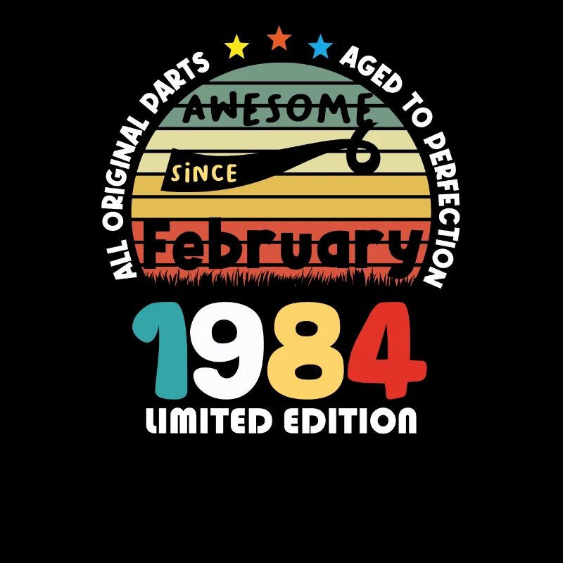 1984 vintage anniversaire rétro édition limitée