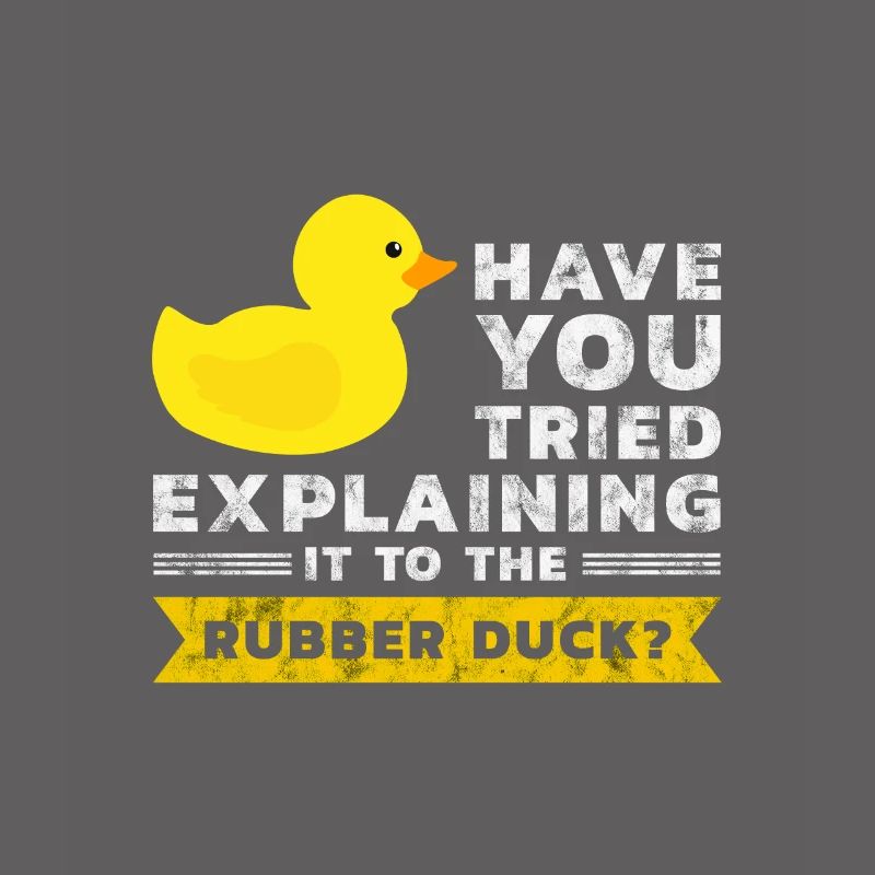 Programmer rubber duck debug