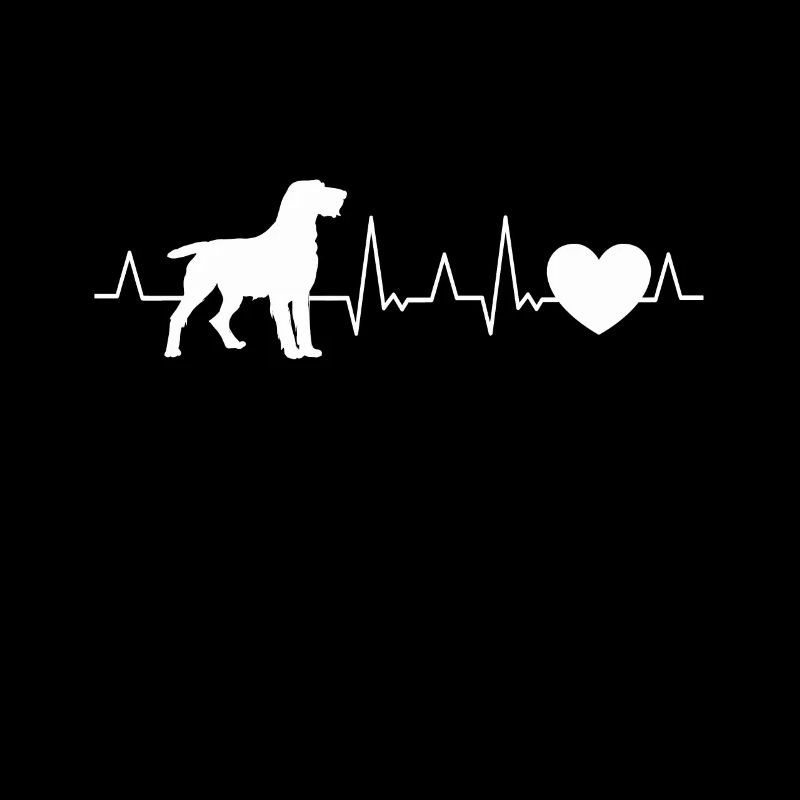 German Wirehaired Pointer Heartbeat Hound Dog