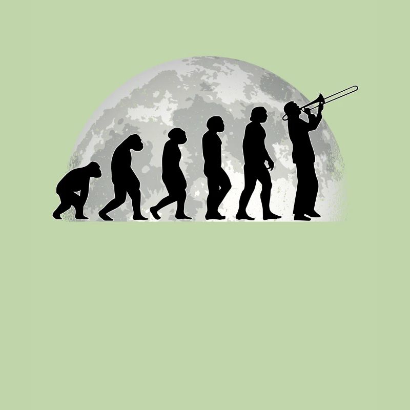 Trombonist evolution moon trombone joueur de trombone