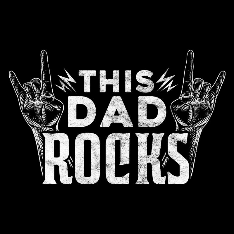 This Dad Rocks Vatertag Vater Papa Geschenk