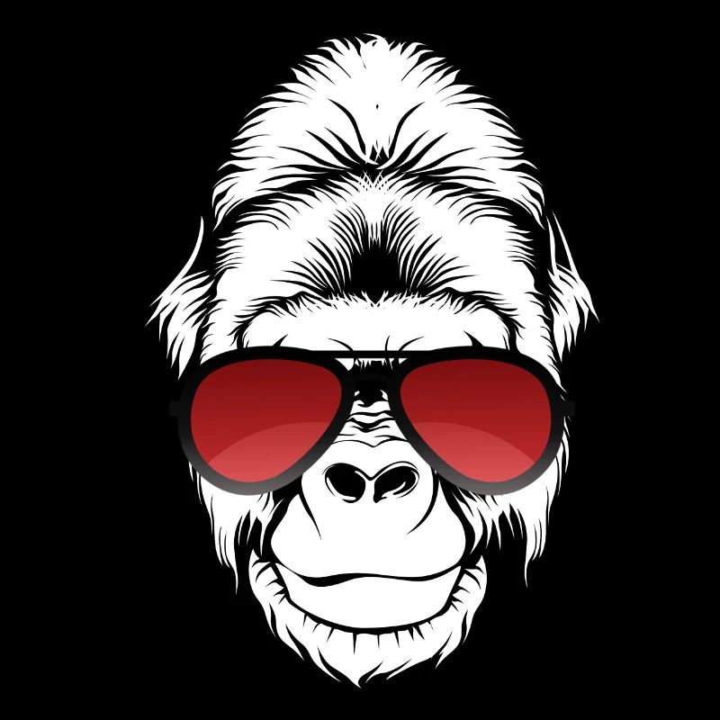 Dearadh Bronntanais Gile Cool Lunettes de soleil Gorilla
