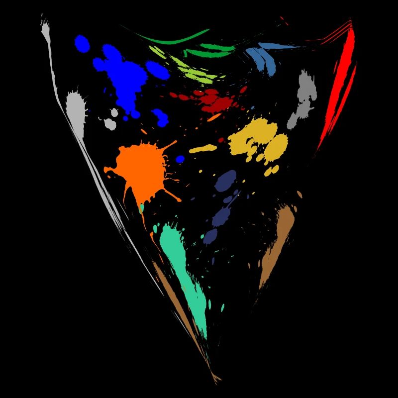 Colorful splashes - Triangle