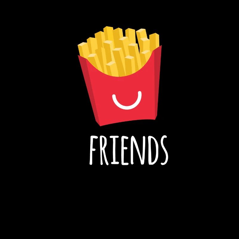 Frites pommes de terre cadeau de restauration rapide de ketchup