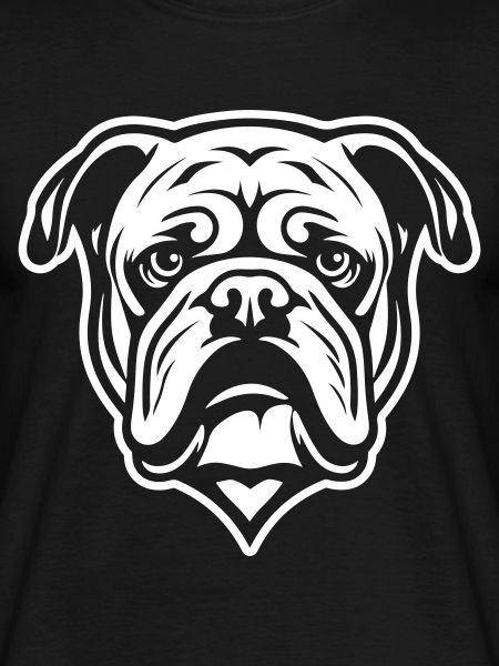 Bulldog Dog Head