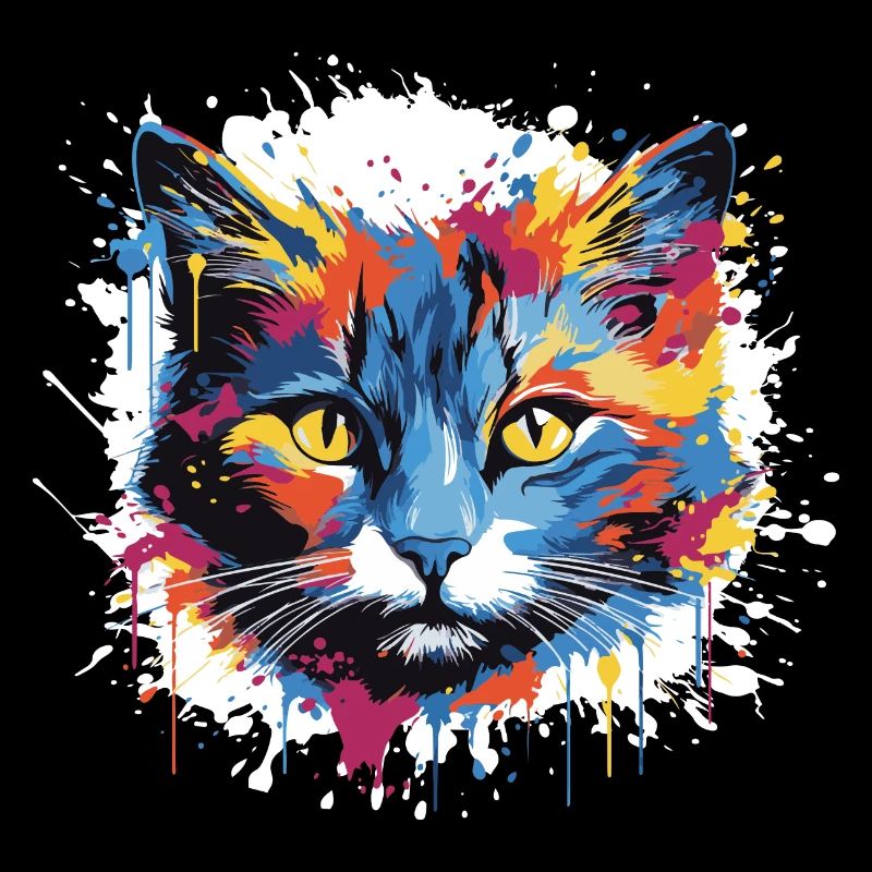 Tête de chat Pop Art