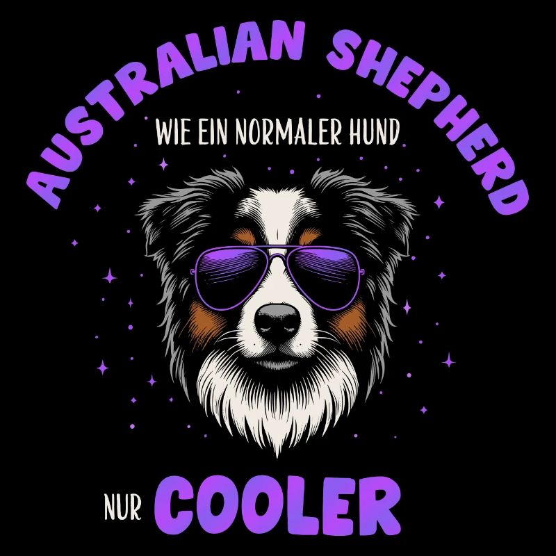 Aussie - like a normal dog only cooler purple