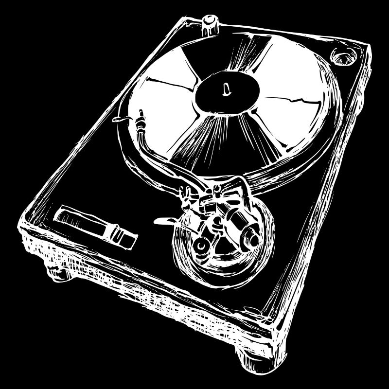 Retro turntable DJ