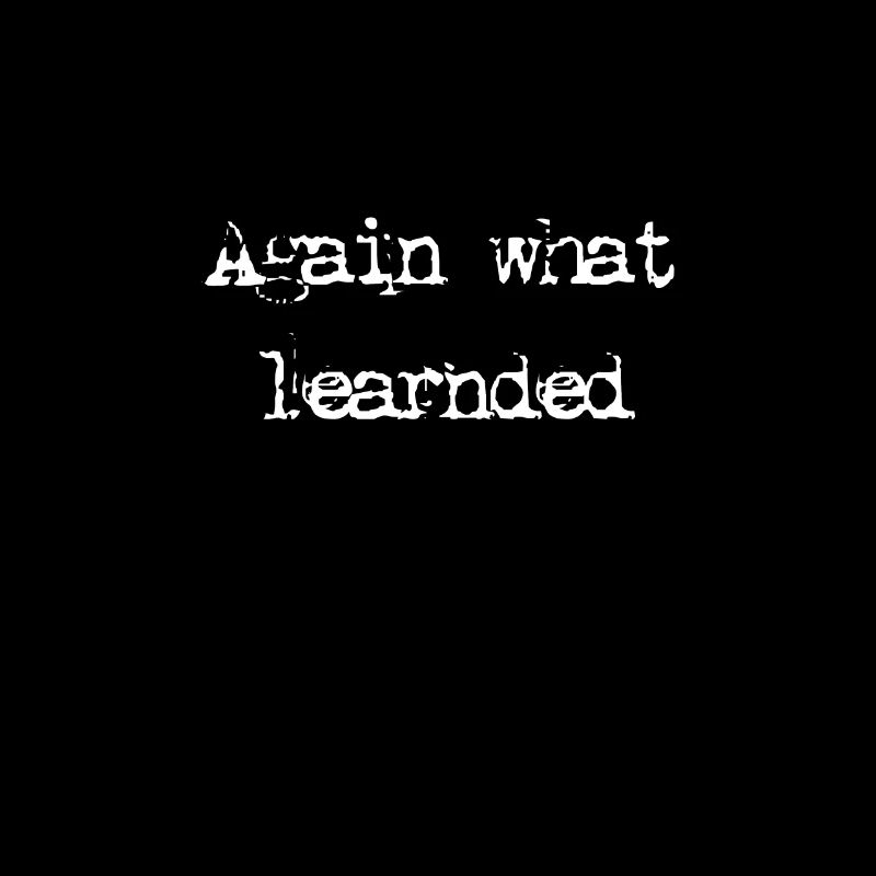 In English - again learned something
