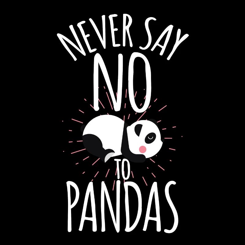 Cadeau mignon ne jamais dire non aux pandas