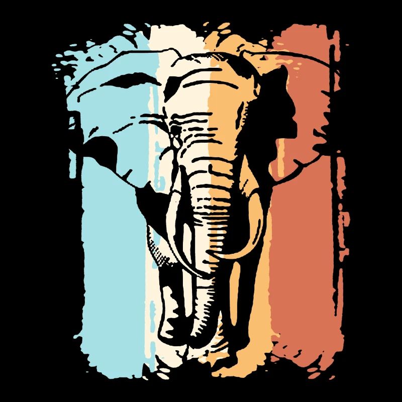 Retro elephant