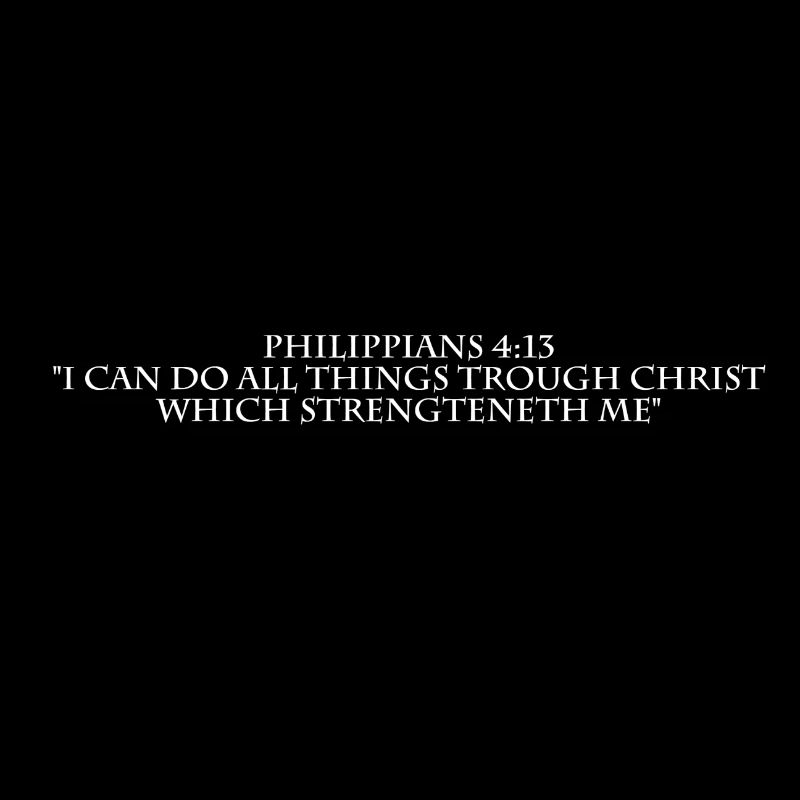 Philippiens 4:13 lettres blanches