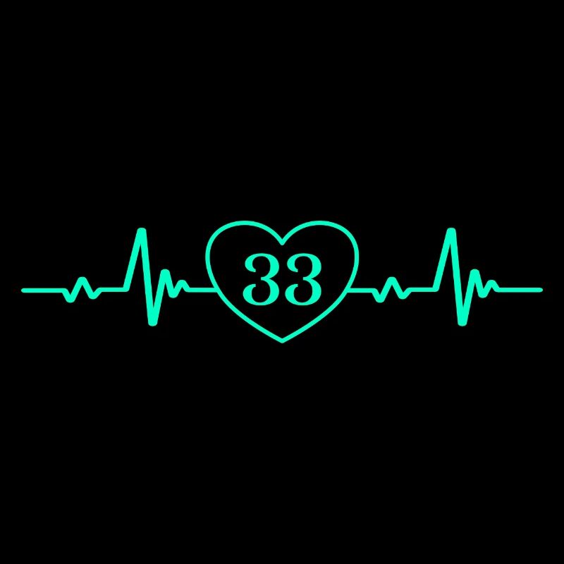 33. Geburtstag Herz 33