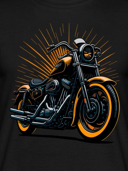 Classic motorcycle illustration