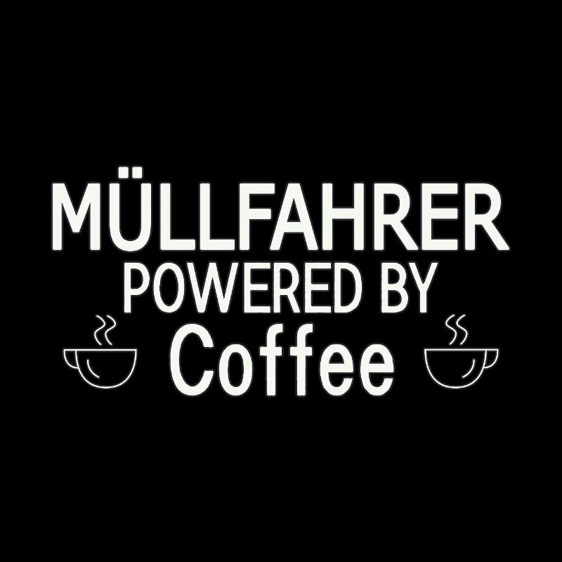 Garbage Driver Powered By Coffee