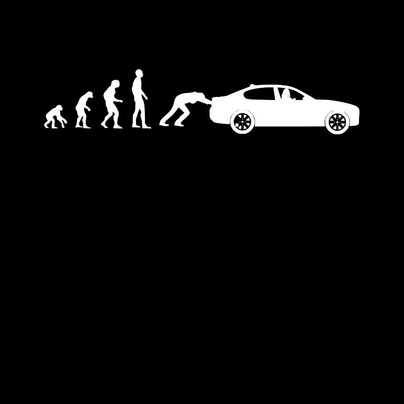 T-shirt drôle de panne de voiture évolution