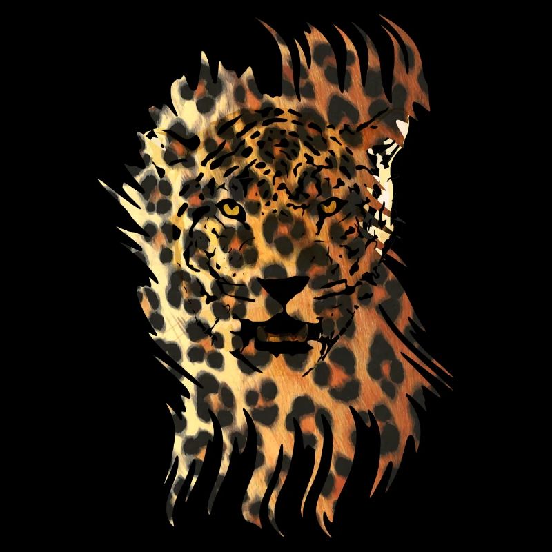 Luipaard in camouflage