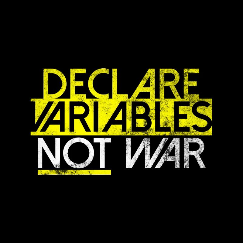 Declare Variables Entwickler Software Nerd