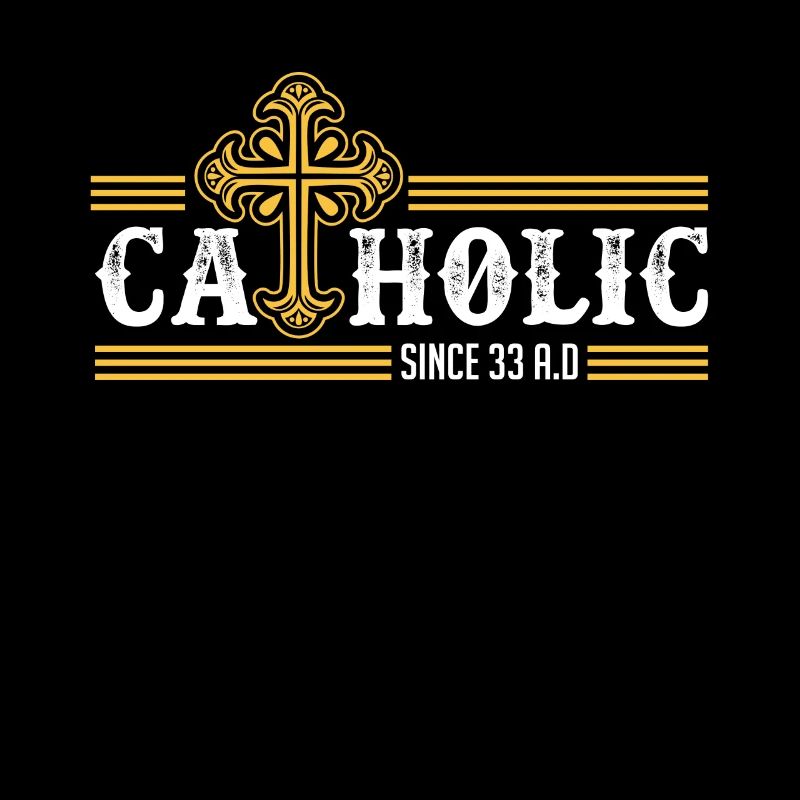Catholic since 33 AD. Crucifix Jesus Eucharis