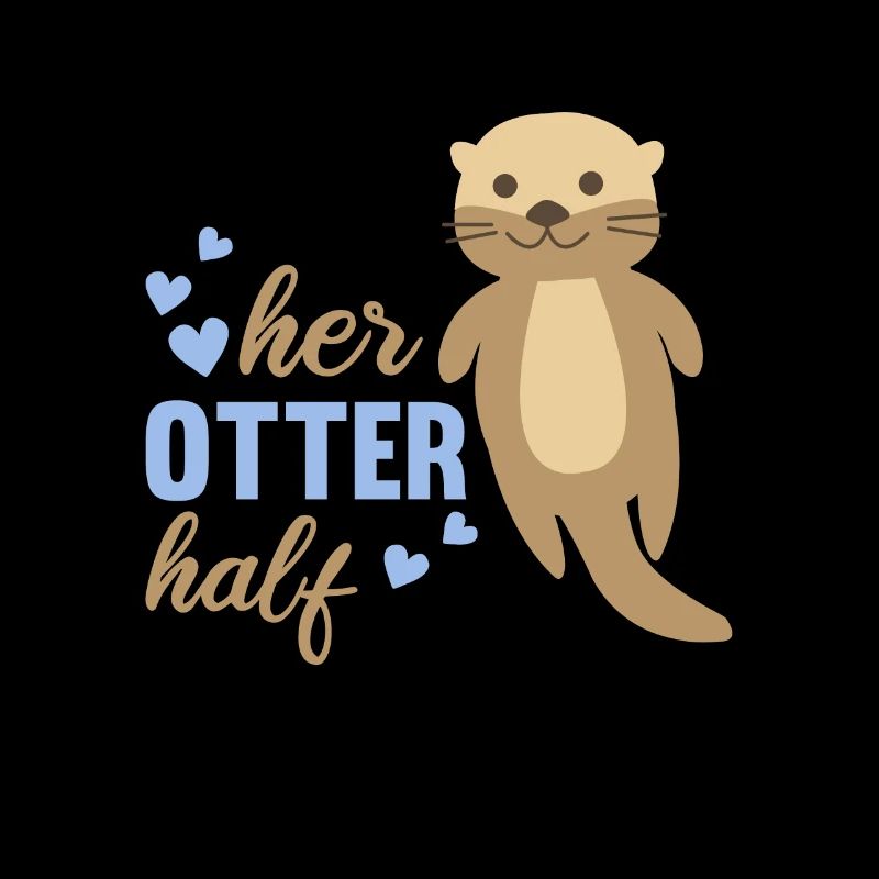Her otter half süße otter lieben romantisch Herz