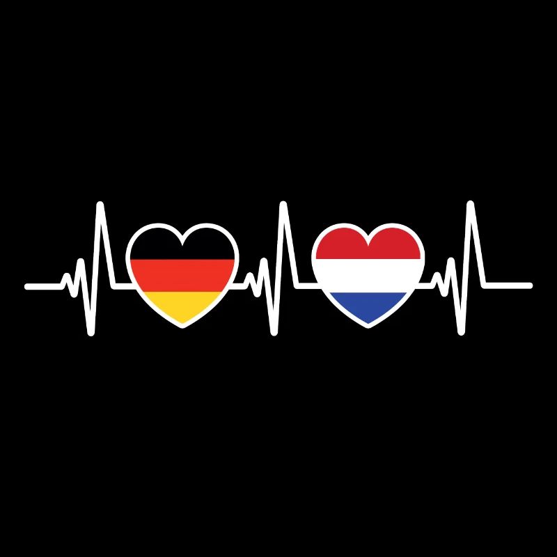 Drapeaux de l’Allemagne et des Pays-Bas Drapeaux de la Hollande