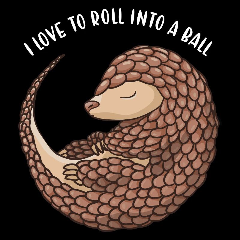 J’adore rouler dans une boule de pangolin